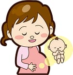 妊婦さんの整体の様子