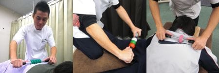 泉大津市松之浜整骨院 ローリング療法 施術風景