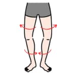 股関節が外向きのO脚